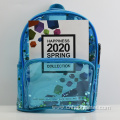 backpack clear sequin college girls school bag custom